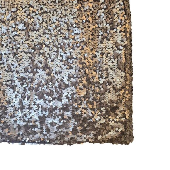 J. Crew Women's Silver Poly Sequin Lined Pencil Straight Skirt - Picture 5 of 10